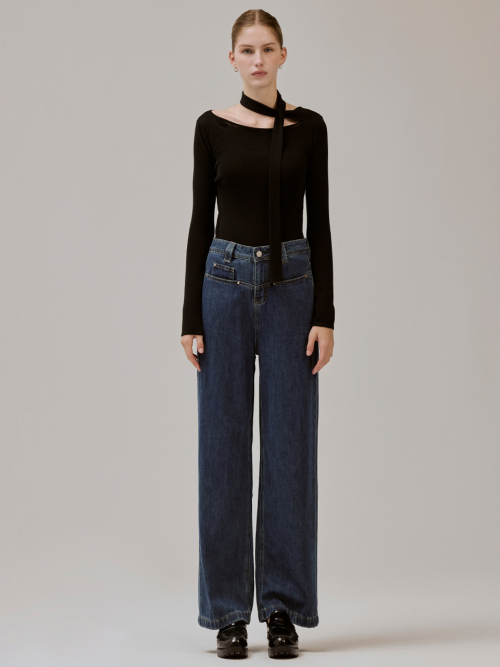 York semi wide denim брюки