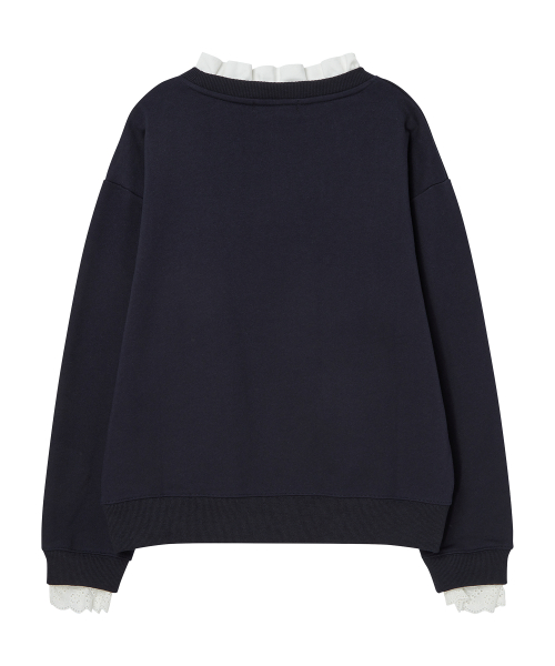 Свитшот с рюшами [NAVY]