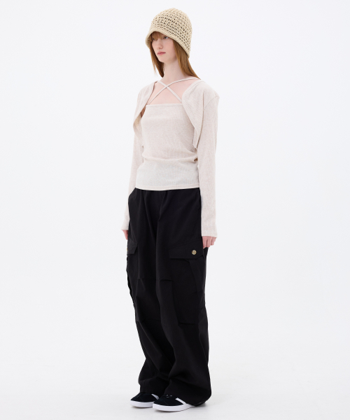 ARIOSO BOLERO SET / BEIGE