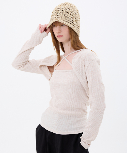 ARIOSO BOLERO SET / BEIGE