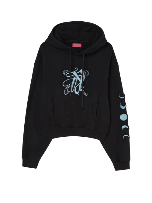 EMBLEM PATCH EMBROIDERY худи BLACK
