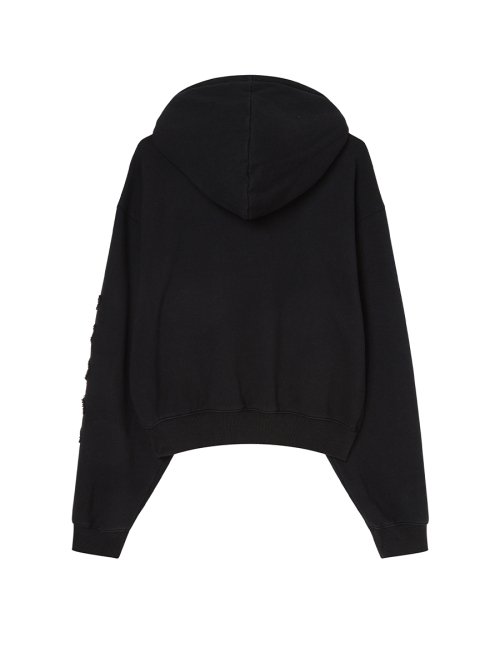 EMBLEM PATCH EMBROIDERY худи BLACK