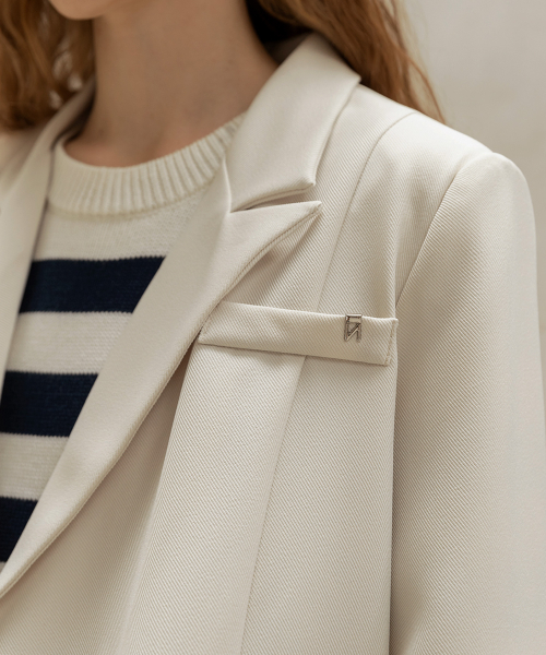 BELTED DOUBLE BREASTED JACKET_NHJK493 (ivory)