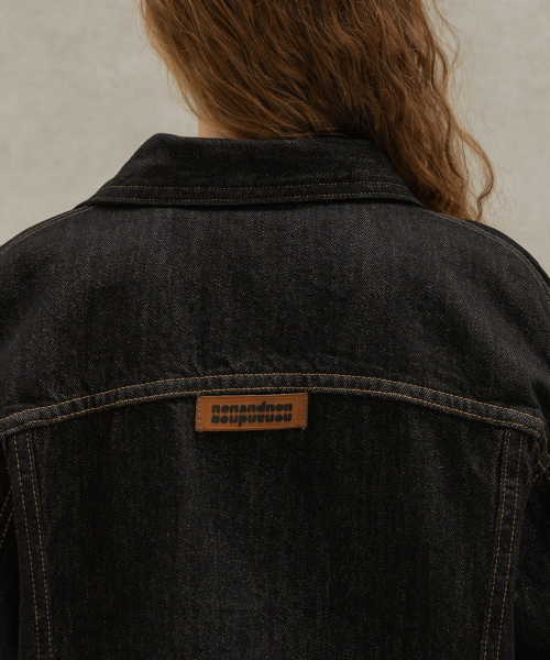 ESSENTIAL NON-FADE SELVEDGE DENIM JACKET_NHJK492 (чёрный)