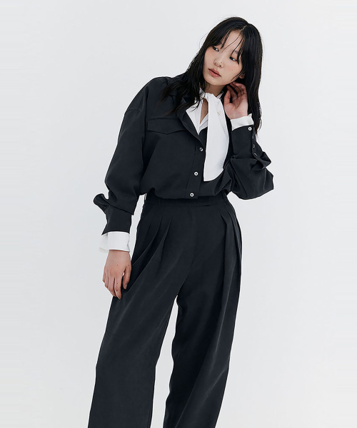 Широкие брюки Cupra Wide Pants_Charcoal