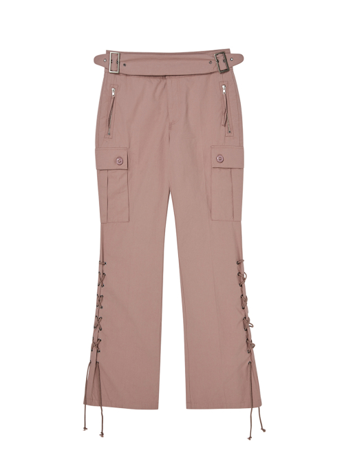 EYELET KNOT CARGO брюки DUSTY PINK