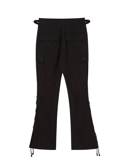 EYELET KNOT CARGO брюки BLACK