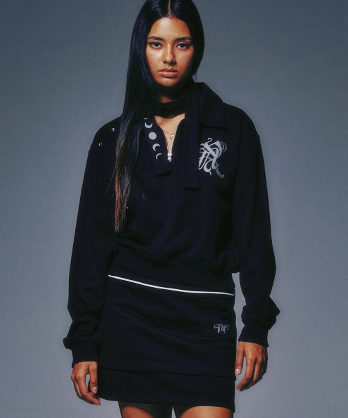 SNAP COLLAR толстовка (scalf set black)