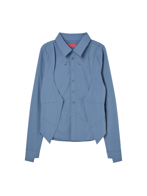 WING TIP SLIMFIT SHIRTS DEEP BLUE