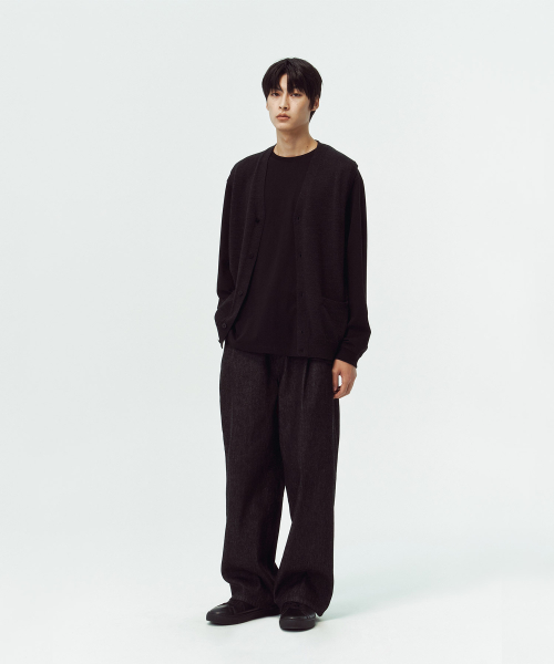 Жилет-кардиган трикотажный MELANGE BLACK