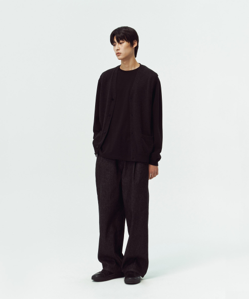 Жилет-кардиган трикотажный MELANGE BLACK
