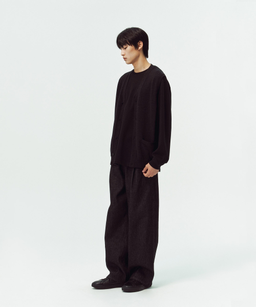 Жилет-кардиган трикотажный MELANGE BLACK