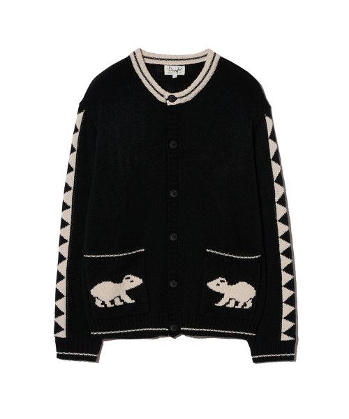 Кардиган Bear с круглым вырезом Black