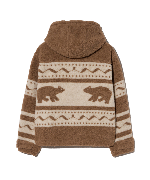 Короткое дафлкот-пальто Cowichan Boa Brown