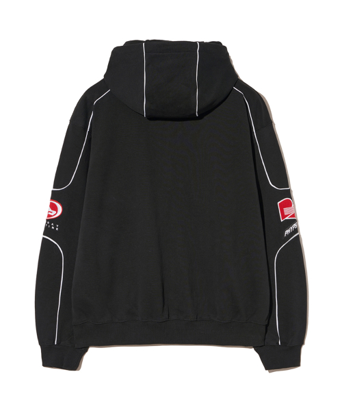 Honda Motorcycle パーカー　刺繍　MUSINSA ブラックS MUSINSA | PHYPS MOTORCYCLE Honda Multi Graphic Patch Hoodie Zip-up