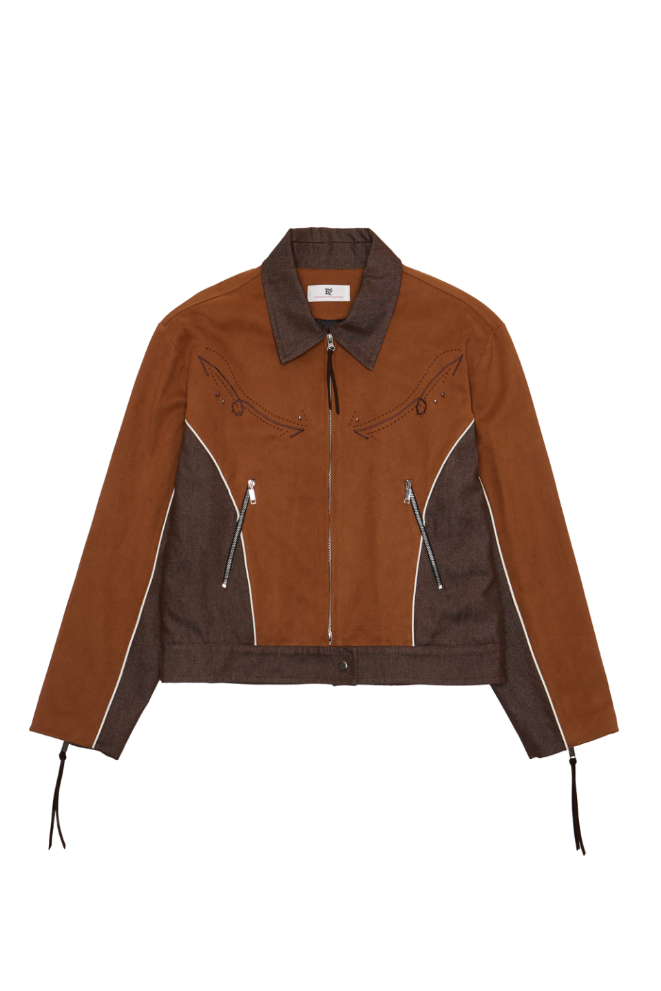 MUSINSA | RSSC SUEDE & DENIM WESTERN JACKET - CAMEL