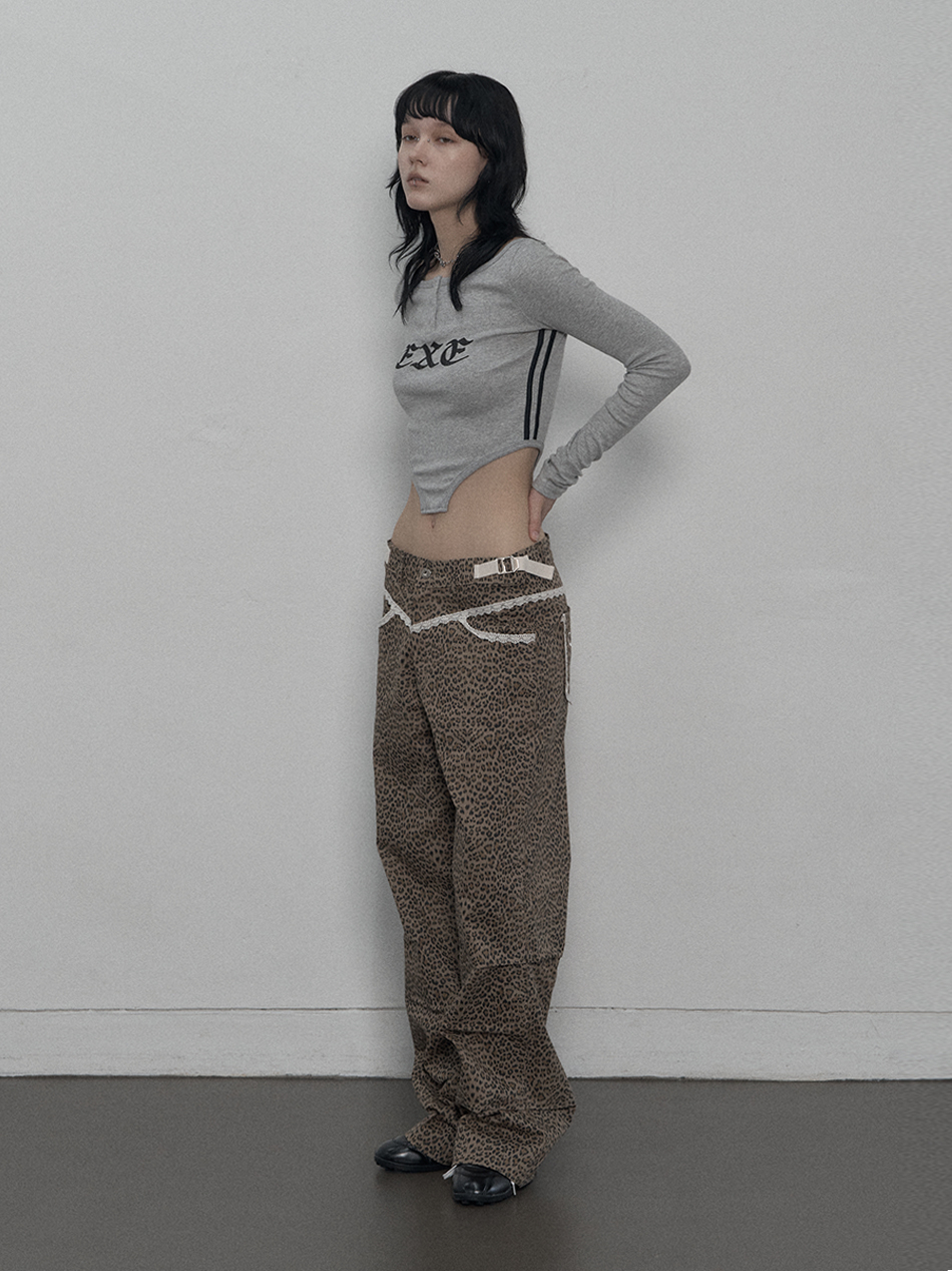 【SETUP-EXE】LEOPARD LACE PANTS MUSINSA | SETUPEXE LEOPARD LACE PANTS / BEIGE