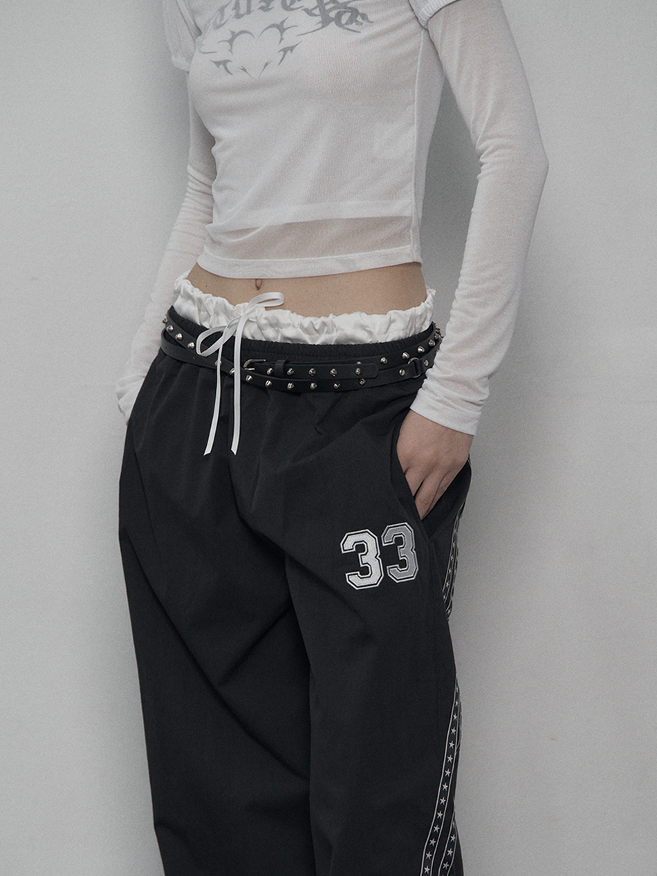 33 STAR LINE PANTS BLACK - 감도 깊은 취향 셀렉트샵 29CM