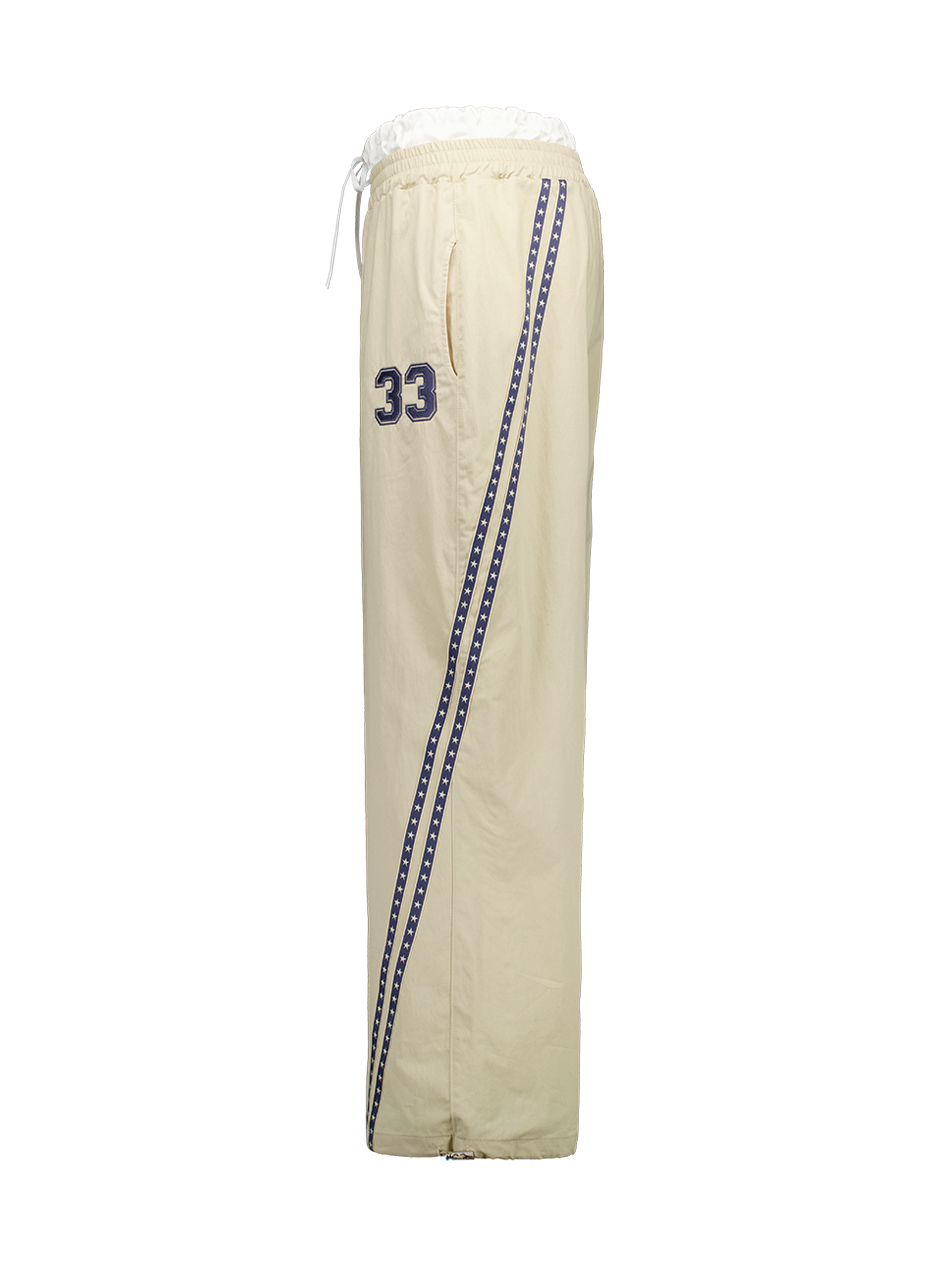 셋업이엑스이(SETUP-EXE) 33 STAR LINE PANTS / BEIGE - 사이즈