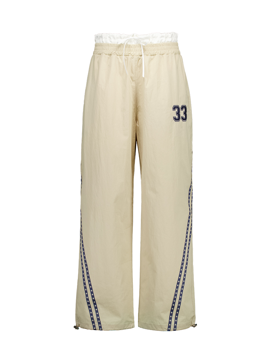셋업이엑스이(SETUP-EXE) 33 STAR LINE PANTS / BEIGE - 사이즈
