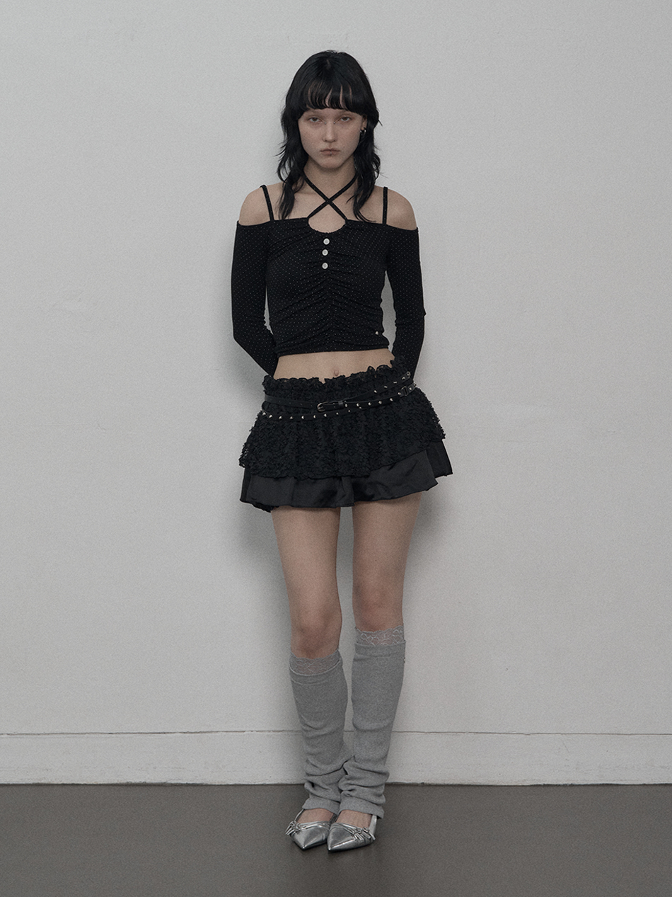 SETUP-EXE☆LACE LEG WARMER LACE LEG WARMER WHITE - SETUP EXE | 60% - Asian Fashion