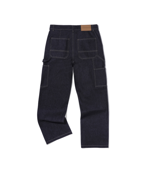 DOUBLE KNEE DENIM RAW DENIM