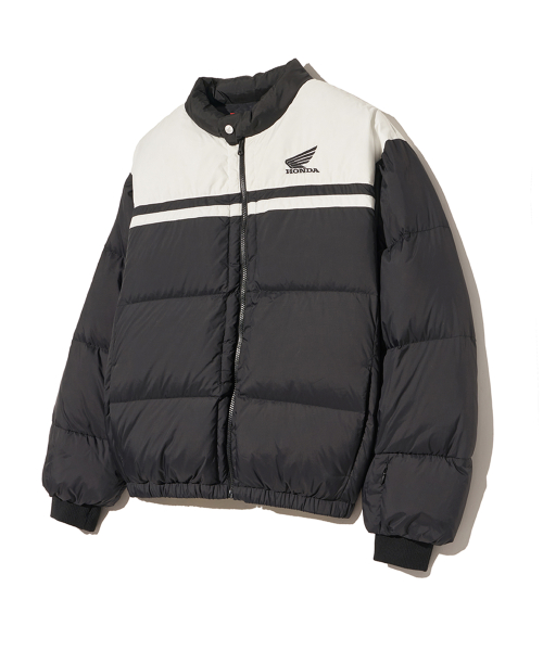 Honda Wing logo Short Puffer_Black