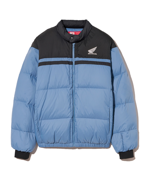 Honda Wing logo Short Puffer_Dusty Blue