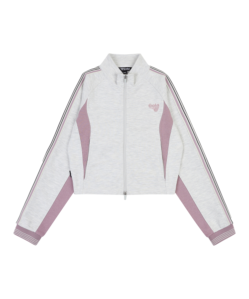 W ATHLETIC TRACK ZIP-UP [OATMEAL]