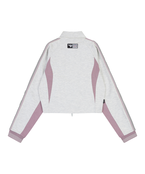 W ATHLETIC TRACK ZIP-UP [OATMEAL]