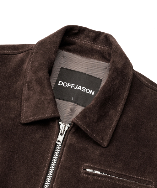 Классический одинарный жакет из замши Full-Up MOCHA