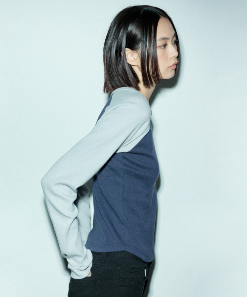 C RAGLAN LONG SLEEVE T-SHIRT (синий)