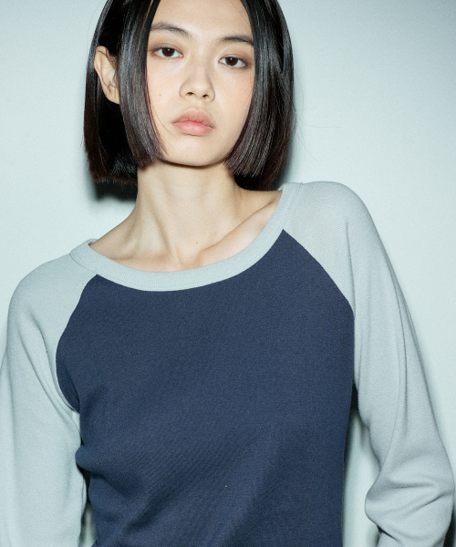 C RAGLAN LONG SLEEVE T-SHIRT (синий)