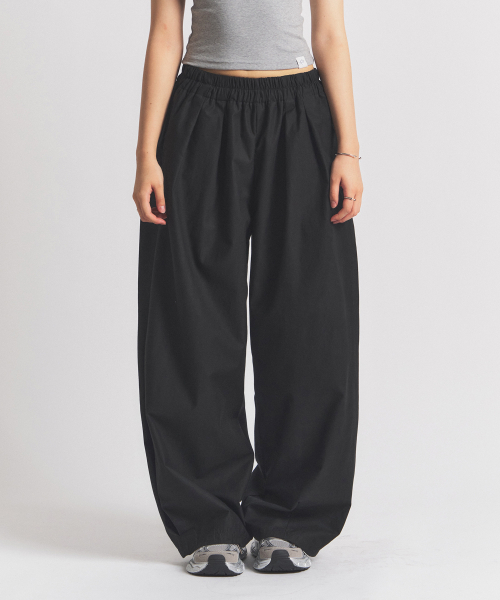 Mid-Rise Wide брюки Black