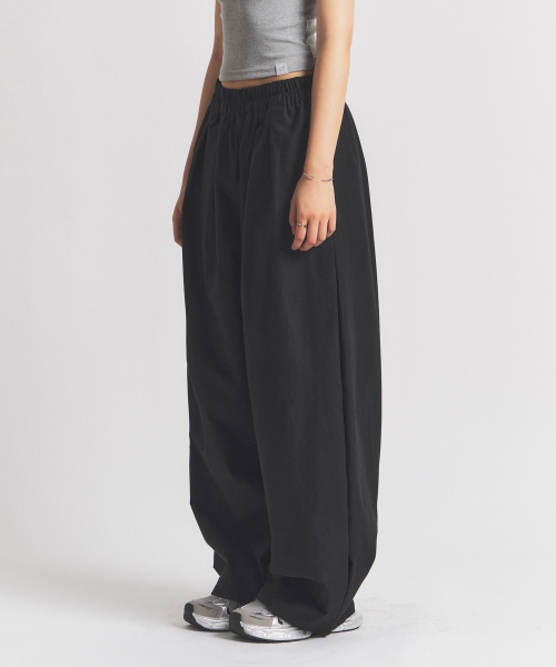 Mid-Rise Wide брюки Black