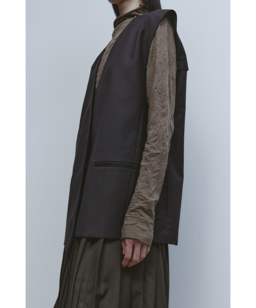 Oversized Tailored жилет - Brown