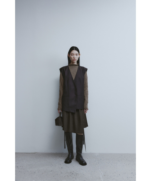 Oversized Tailored жилет - Brown