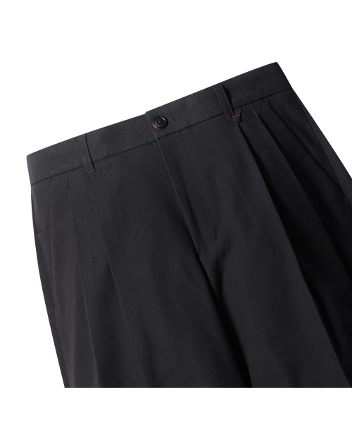 Широкие брюки со складками Two Tuck Wide Slacks BIPNX24911BKX