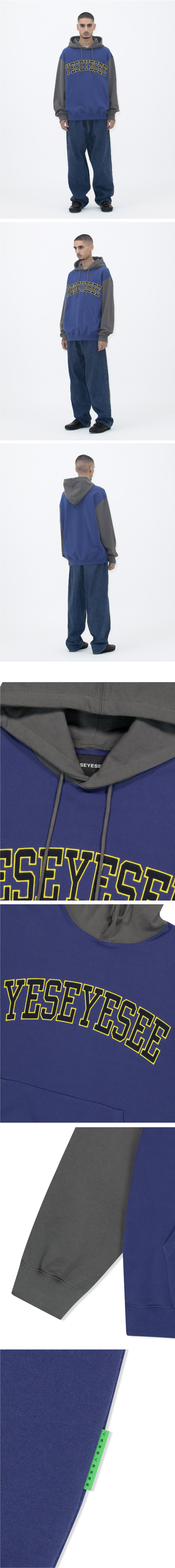 ◇YESEYESEE◇ Arch Logo Hoodie Cobalt Blue yeseyesee Arch Logo Hoodie - Cobalt Blue | International Store