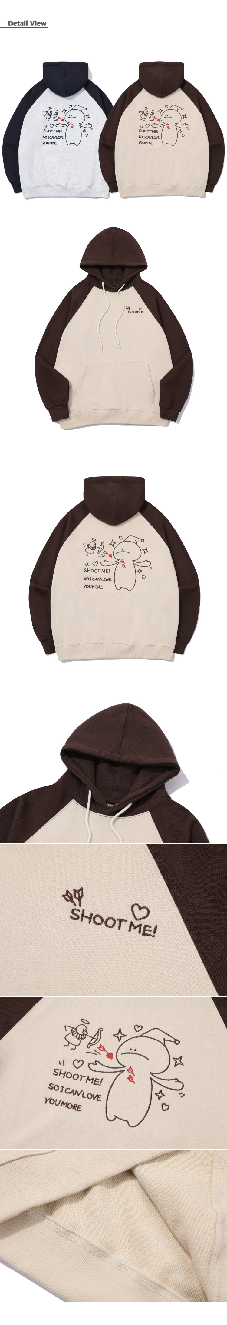 MUSINSA | CPGN STUDIO Cupid Holly Raglan Embroidered Hoodie