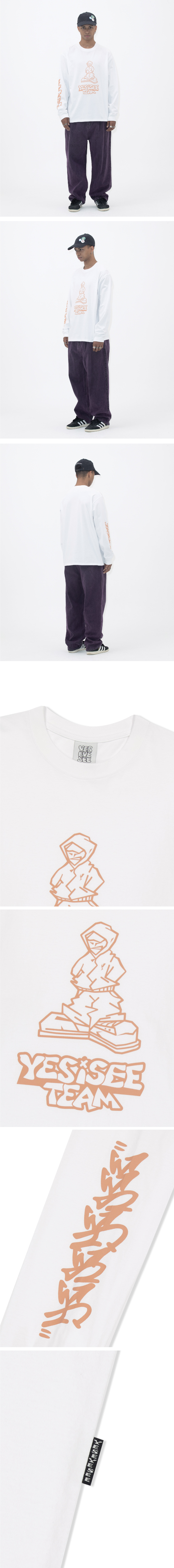★YESEYESEE★ YES Bully LS White YS243TTSLT01WHT 예스아이씨 Y.E.S BULLY L/S-WHITE