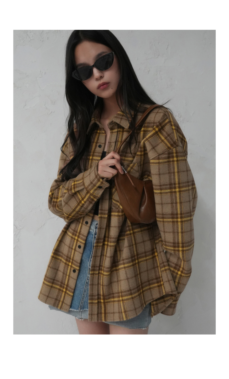 AVANDRESS ♥ Jerry Check Shirt/追跡付 MUSINSA | AVANDRESS Jerry Check Shirt BEIGE