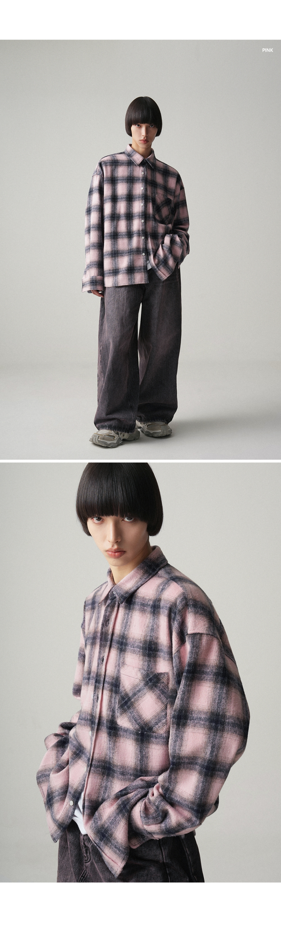 어반드레스(AVANDRESS) Peter Check Shirt BROWN - 사이즈