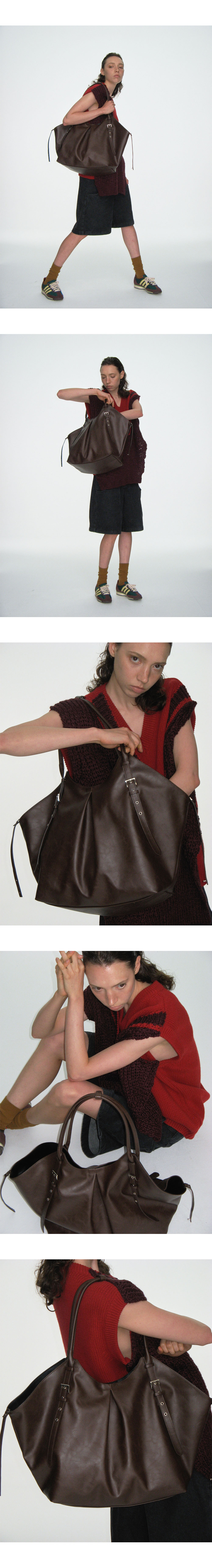 ショルダーバッグ・ポシェット YEOMIM belted shopper bag choco brown MUSINSA | YEOMIM belted shopper bag (choco brown)