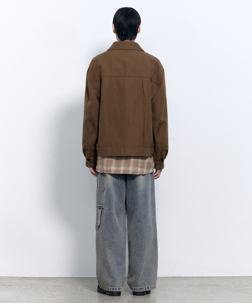 Куртка из конопли и шерсти TYPE1 CAMEL BEIGE