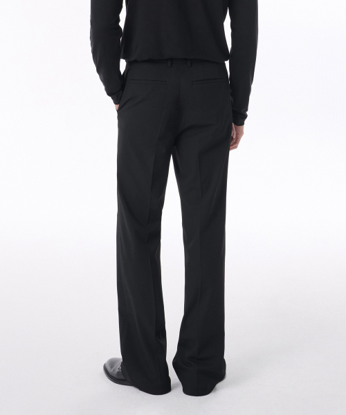 Flare Hidden Banding Slacks [Black] thumbnail 4