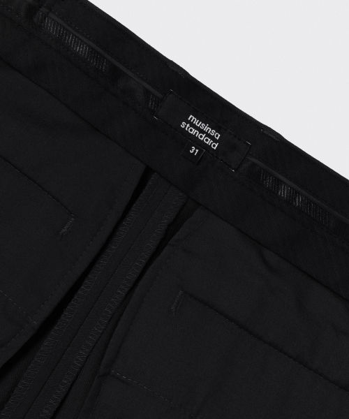 Flare Hidden Banding Slacks [Black] thumbnail 6