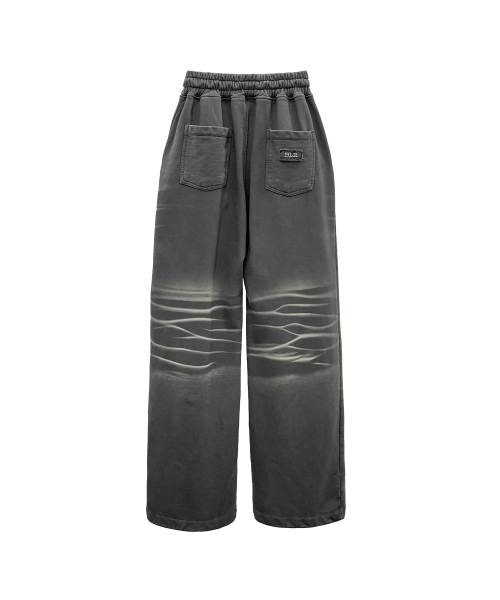 Embroidery Washed Pants