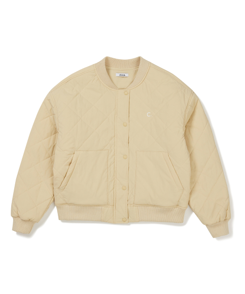 [24FW clove] Quilted Blouson (бежевый)