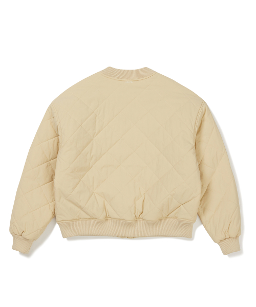 [24FW clove] Quilted Blouson (бежевый)